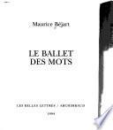 Le ballet des mots