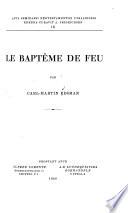 Le baptême de feu