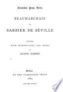 Le barbier de Séville, ed. by A. Dobson