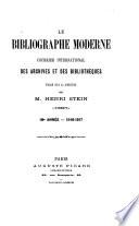 Le Bibliographe moderne