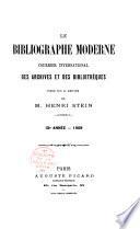 Le Bibliographe moderne