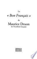 Le Bon français