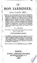 Le Bon Jardinier pour l'année 1826