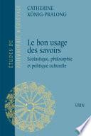 Le bon usage des savoirs