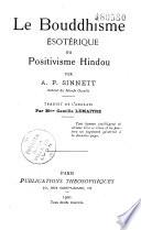 Le bouddhisme ésotérique ou positivisme hindou