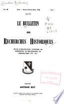Le Bulletin Des Recherches Historiques