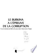 Le Burkina à l'épreuve de la corruption