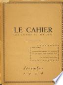 Le Cahier des lettres et des arts