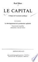 Le Capital: Le développement de la production capitaliste