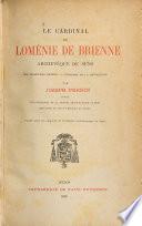 Le cardinal de Loménie de Brienne, archevêque de Sens