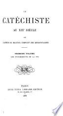 Le catéchiste aux XIXe siècle