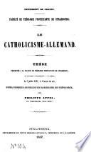 Le catholicisme allemand