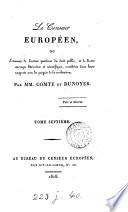 Le censeur européen, ou, Examen de diverses questions de droit public, et des divers ouvrages littéraires et scientifiques, par mm. Comte et Dunoyer