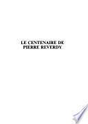 Le centenaire de Pierre Reverdy (1889-1960)