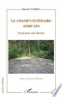 Le champ littéraire africain
