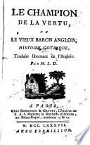 Le champion de la vertu, ou le vieux baron anglois