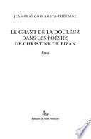 Le chant de la douleur dans les poésies de Christine de Pizan