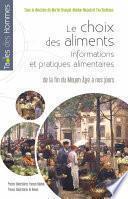 Le choix des aliments