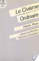 Le civisme ordinaire