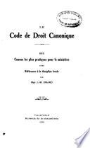 Le code de droit canonique