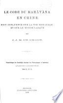 Le code du Mahâyâna en Chine