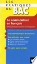 Le commentaire en français