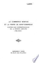Le commerce nantais et la perte de Saint-Domingue