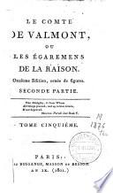 Le comte de Valmont ou les égaremens de la raison