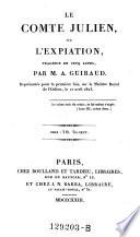 Le comte Julien, ou l'expiation, tragedie en 5 actes