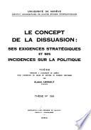 Le concept de la dissuasion