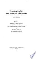 Le concept gifle dans les parlers gallo-romans