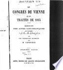 Le Congrès de Vienne et les traités de 1815