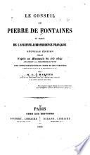 Le conseil de Pierre de Fontaines