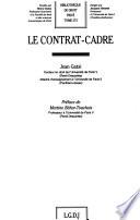 Le contrat-cadre