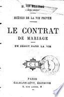 Le contrat de mariage