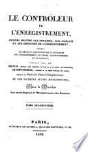 Le contrôleur de l'enregistrement