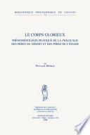 Le corps glorieux