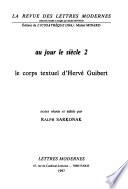 Le corps textuel d'Hervé Guibert