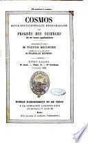 Le cosmos revue encyclopedique hebdomadaire des progres des sciences et de leurs applications aux arts et a l'industrie