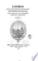 Le cosmos revue encyclopedique hebdomadaire des progres des sciences et de leurs applications aux arts et a l'industrie