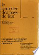 Le courrier des pays de l'Est