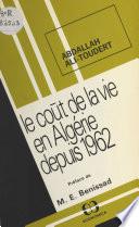 Le coût de la vie en Algérie depuis 1962