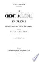 Le crédit agricole en France