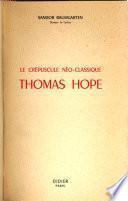 Le crépuscule néo-classique: Thomas Hope