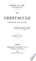 Le crépuscule, propos du soir