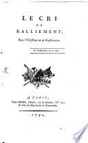 Le Cri du ralliement