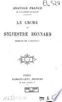 Le crime de Sylvestre Bonnard, membre de l'Institut