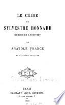 Le crime de Sylvestre Bonnard, membre de l'Institut