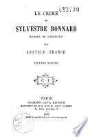 Le crime de Sylvestre Bonnard, membre de l'Institut