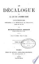 Le décalogue; ou, La loi de l'Homme-Dieu